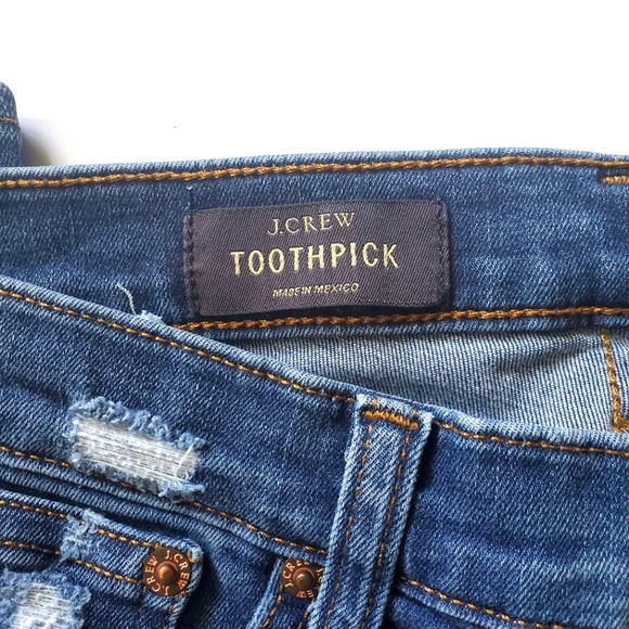 J. CREW Toothpick Jeans Style A1424 - Picture 4 of 8